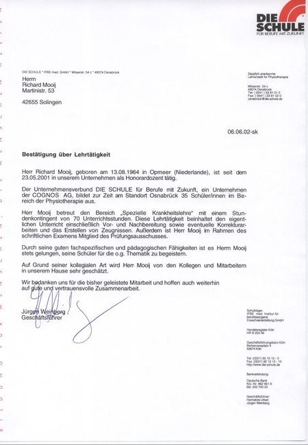 Zertifikate - Praxis für Ganzheitliche Ärztliche Osteopathie Drs. Richard Mooij